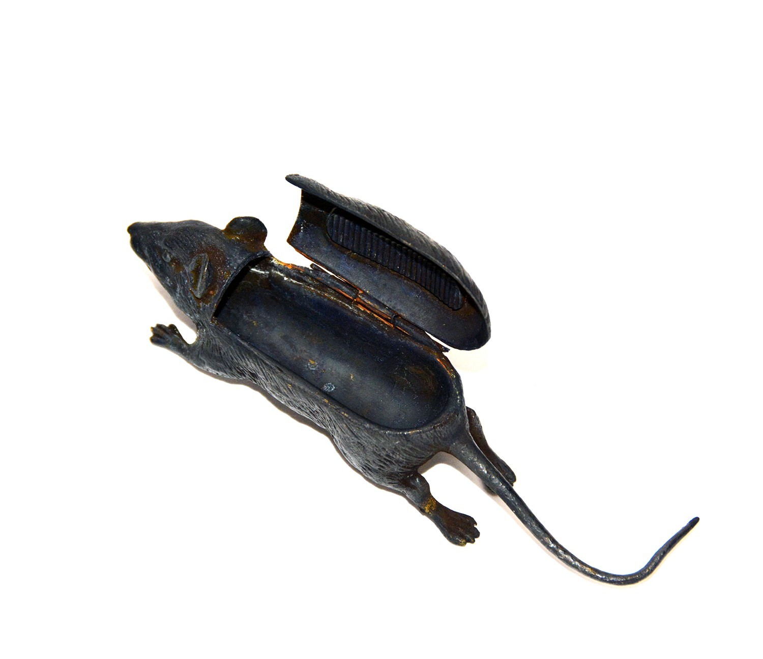 Vienna Bronze Casting Mouse Figure Match Holder