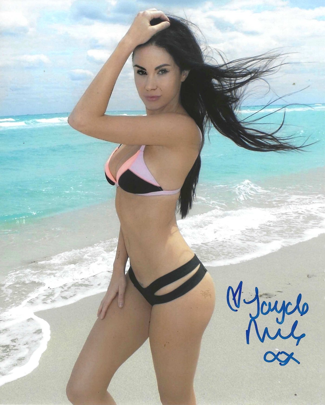 Jayde Nicole w/ COA Signed Photo Playboy Playmate January 2007 & PMOY 2008