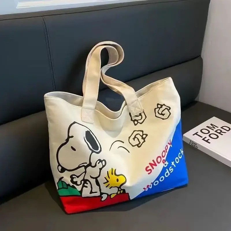 2025 New Starbucks Snoopy Tote Bag Shoulder Bag WHITE/GREEN Color-Free Shipping