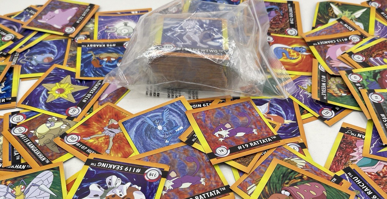 Pokemon Artbox Sticker Cards Complete 1-150 Set Vintage 1999 (FREE SHIPPING)