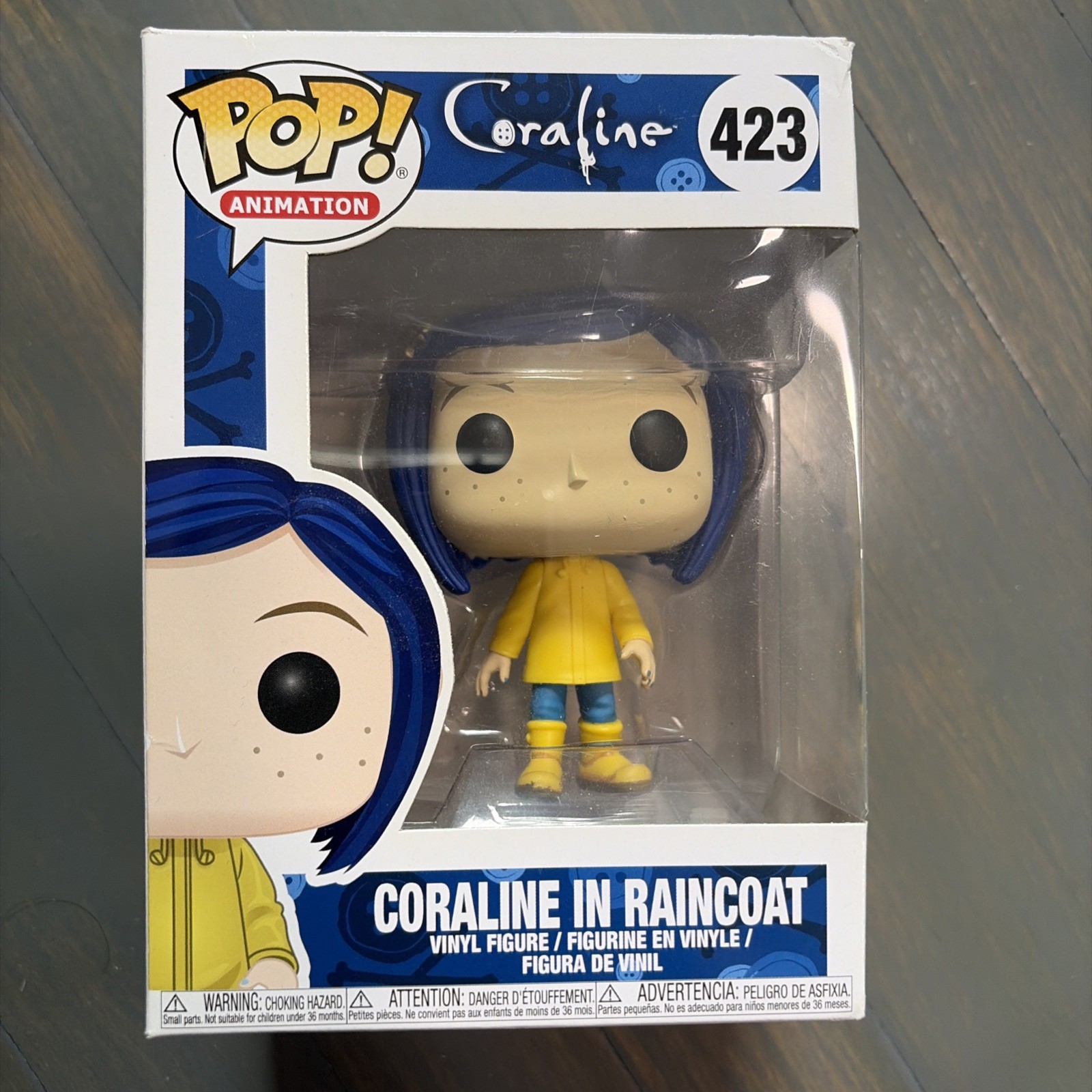 Funko Pop! Animation: Coraline in Raincoat Vinyl Figure #423