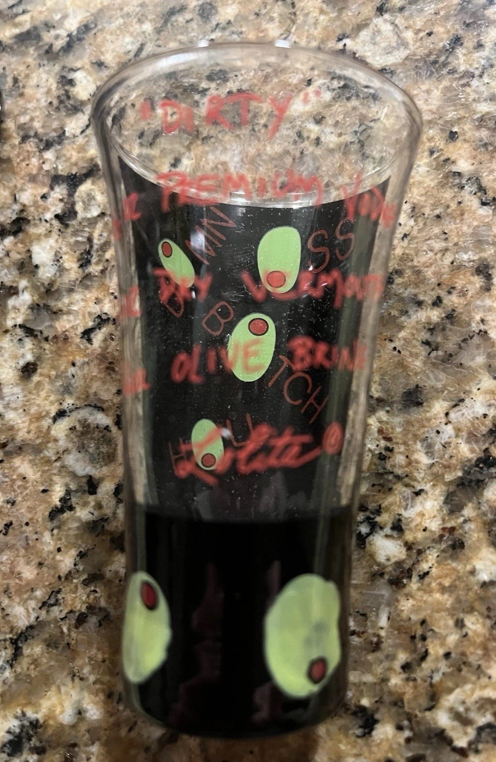 Lolita “Dirty” original hand painted shot glass- 2010-2019 time period-retired