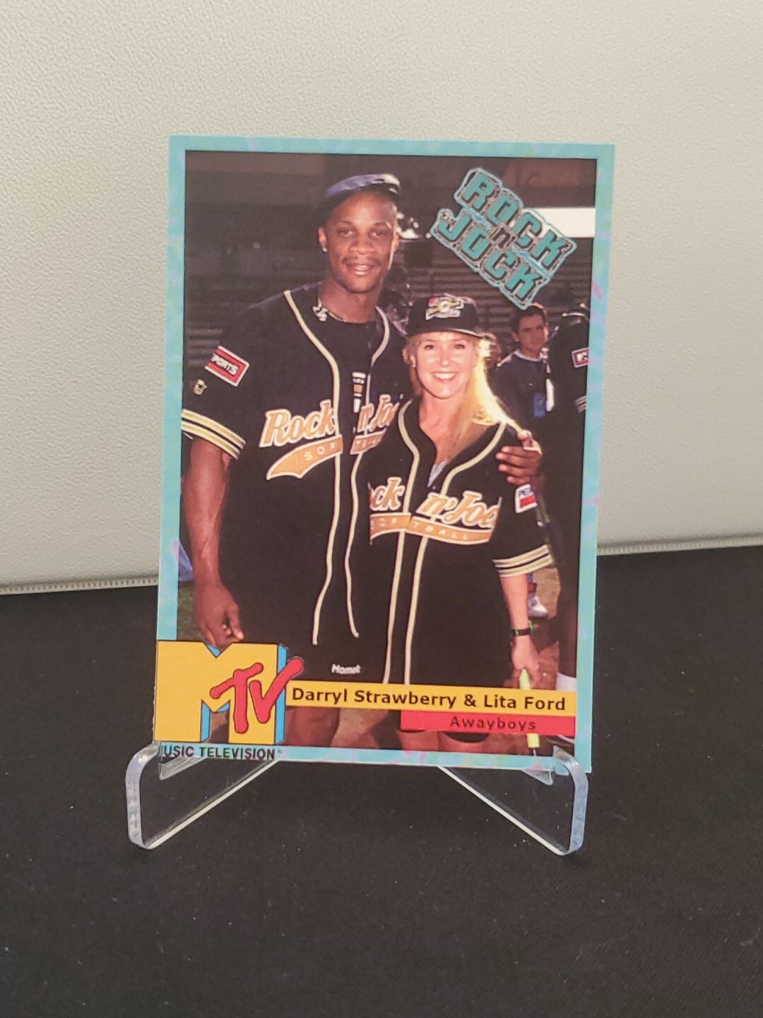 CUSTOM MTV Rock n Jock Softball Darryl Strawberry Lita Ford Trading Card 2018 #8