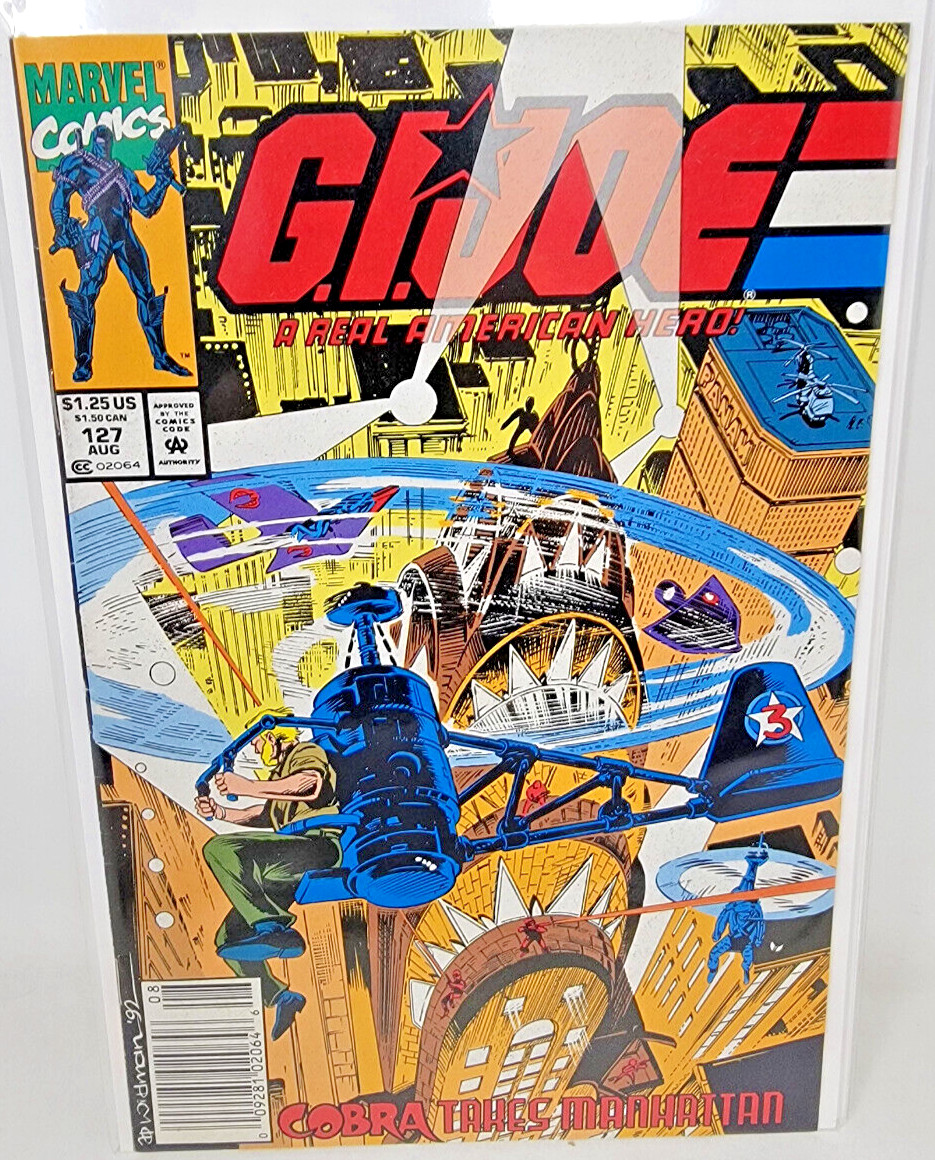 G.I. JOE A REAL AMERICAN HERO #127 1992 Marvel 8.5 Newsstand Andrew Wildman Art