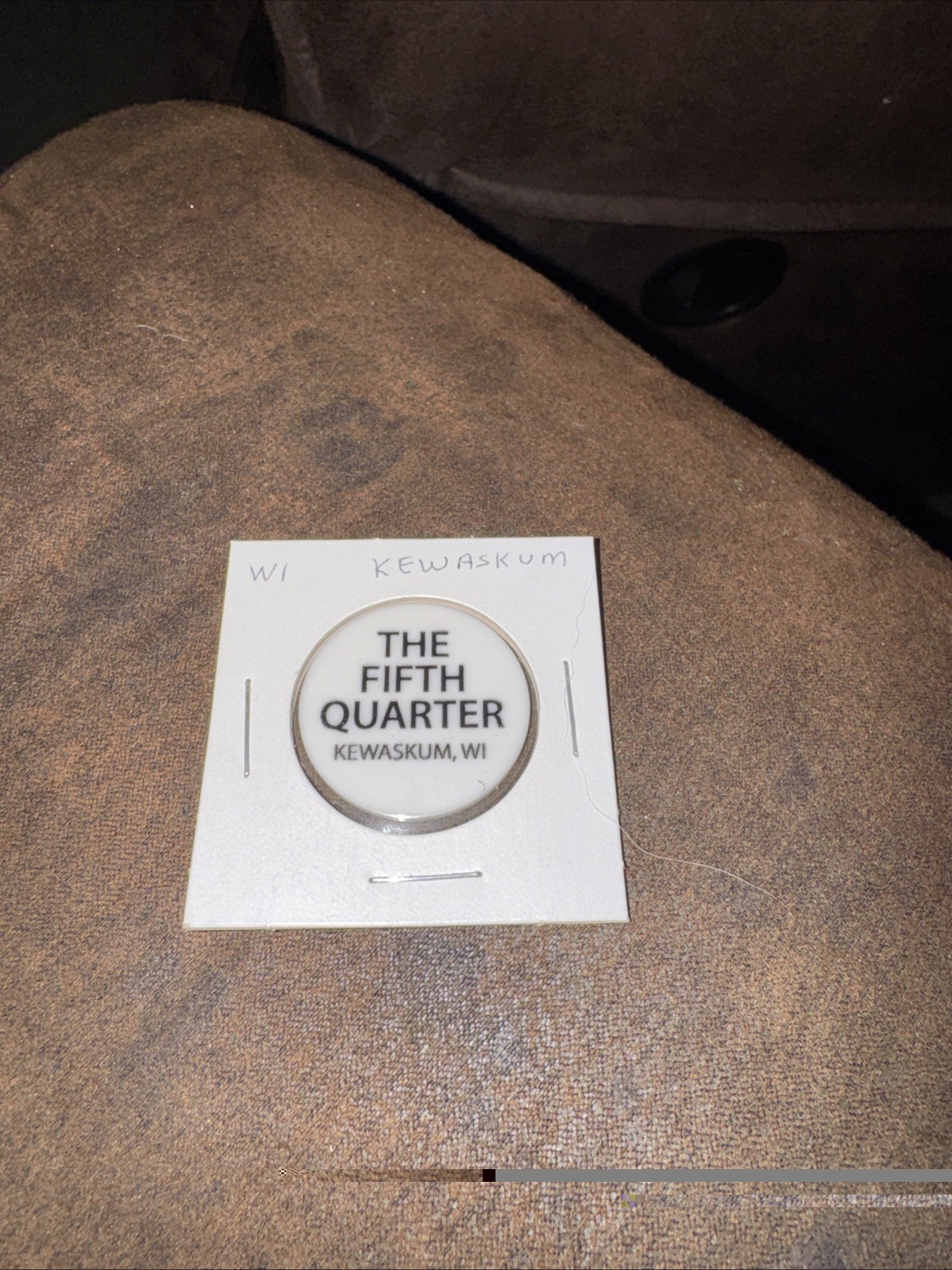 The Fifth Quarter Kewaskum Wi Wis Wisconsin Free Mixed Drink Trade Token Chip