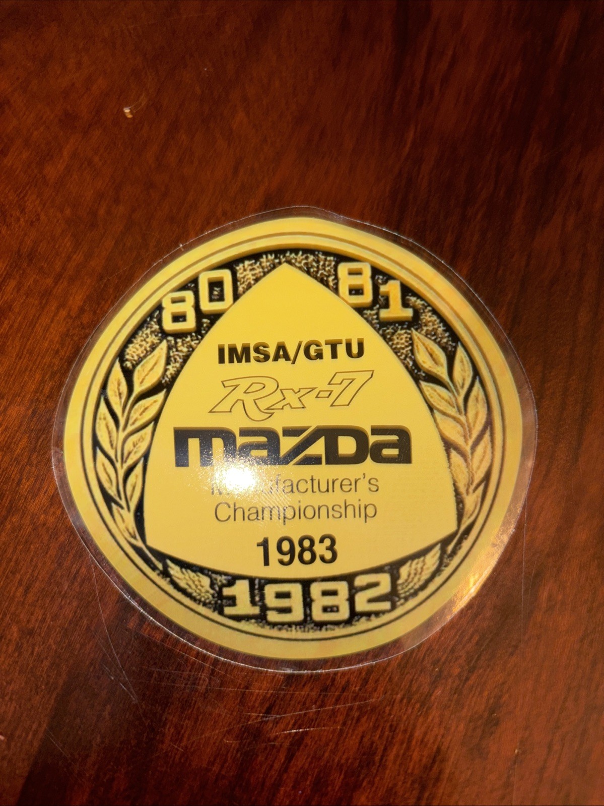 1983 Mazda RX7 Racing Sticker That sticks To The Inside Of The Glass. $12.99