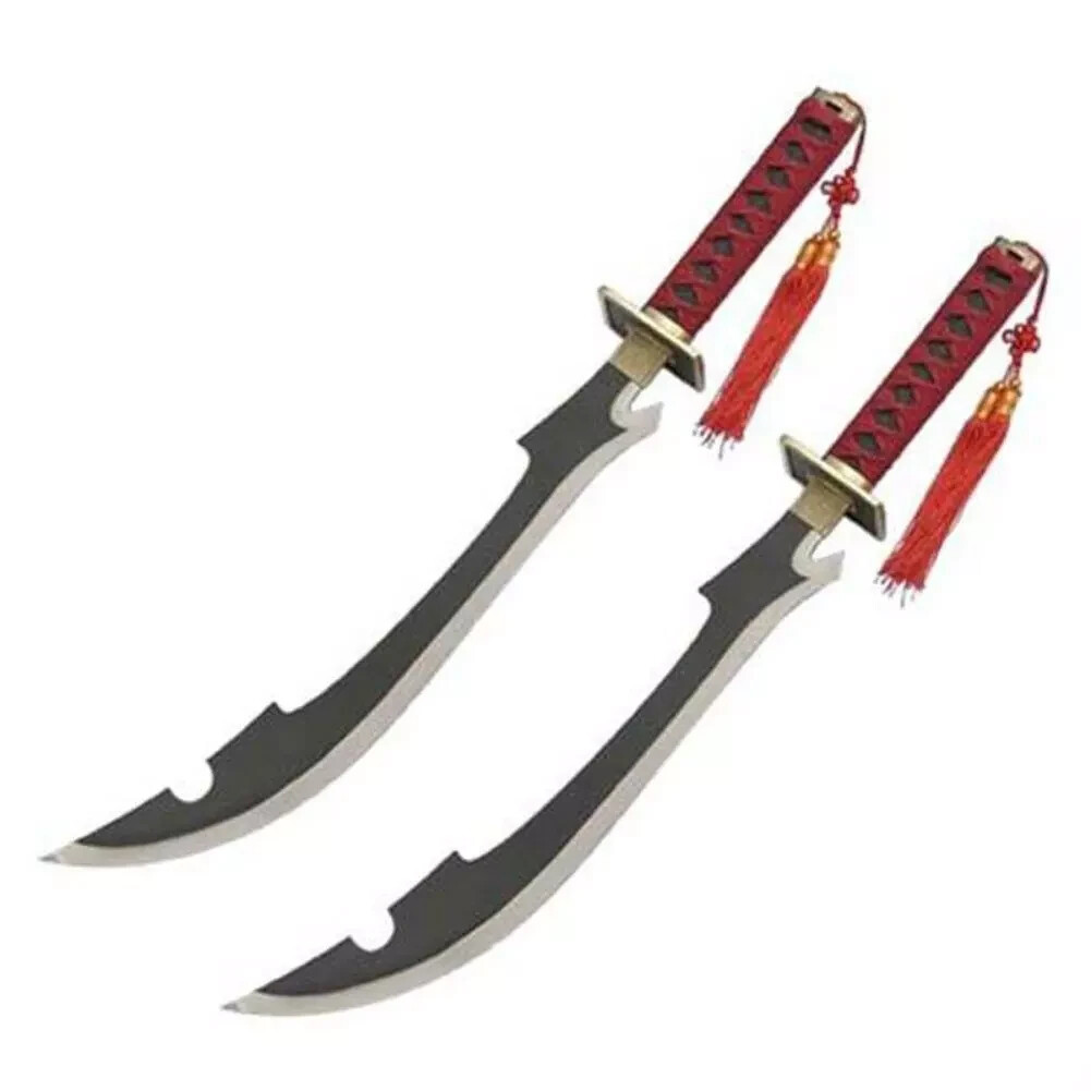 Kyouraku Shunsui Twin Sword Set – Anime Manga Fantasy Swords with Electroplated