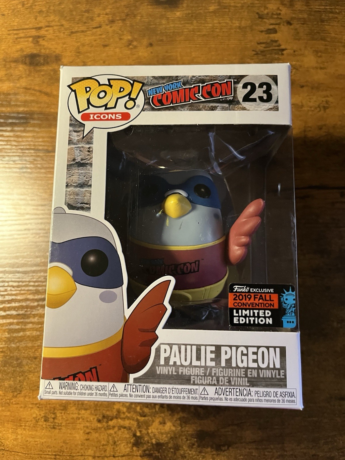 Funko Pop! Icons #23 Paulie Pigeon 2019 NYCC Exclusive BOX/PLASTIC DAMAGED