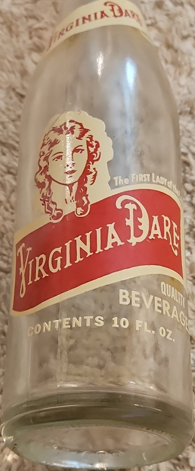 Virginia Dare Clear Glass Soda Bottle, 10 fl oz Beverage Bottle