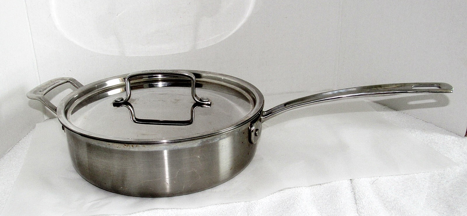 CUISINART Model MCP33-24HN 10X3″ Stainless DEEP SKILLET SAUTE Fry Pan with Lid