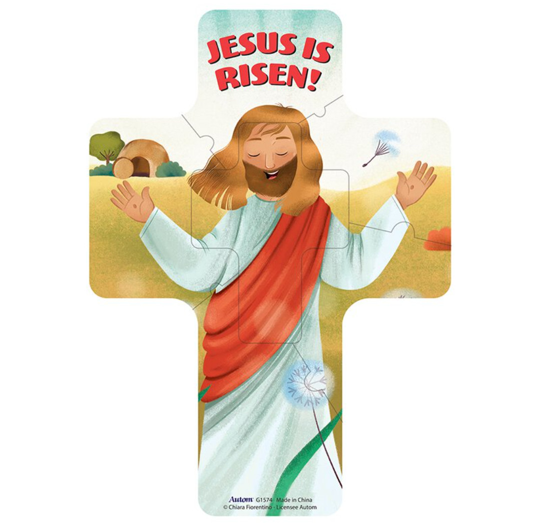 Children’s Easter and Christmas Nativity Cross Shaped Puzzle Magnet Set Kids