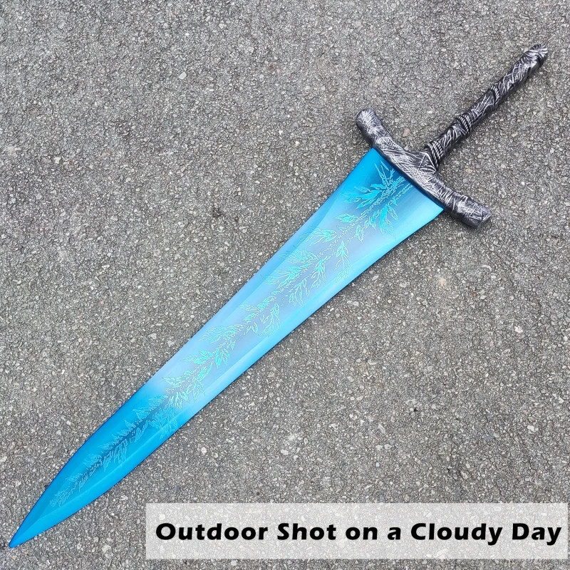 48 Inch All Metal Dark Moon Greatsword Carian Ranni’s Moonlight Blue Cosplay Swo