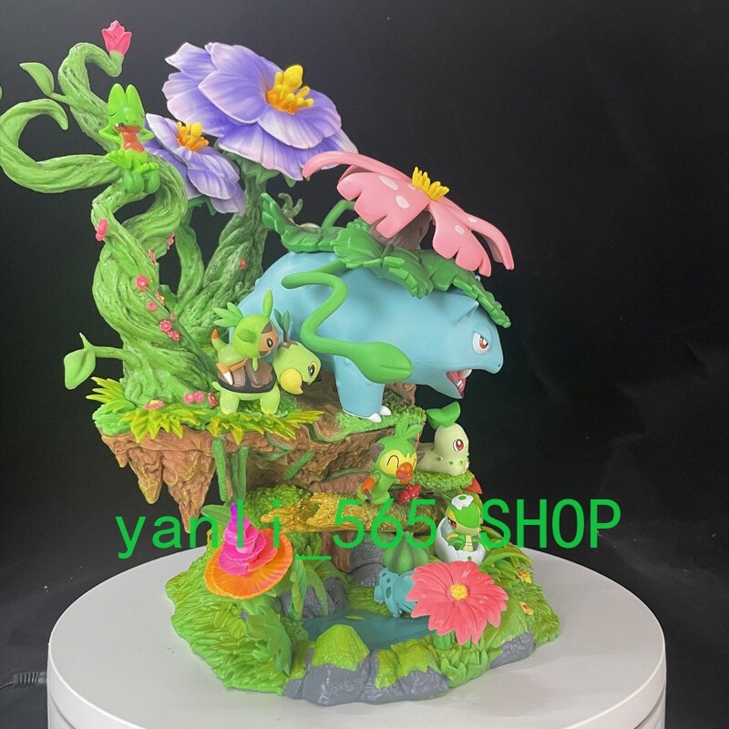 US Ship EGG Studio Forest Group Grass Type Figure Statue 33cm Venusaur PVC Model