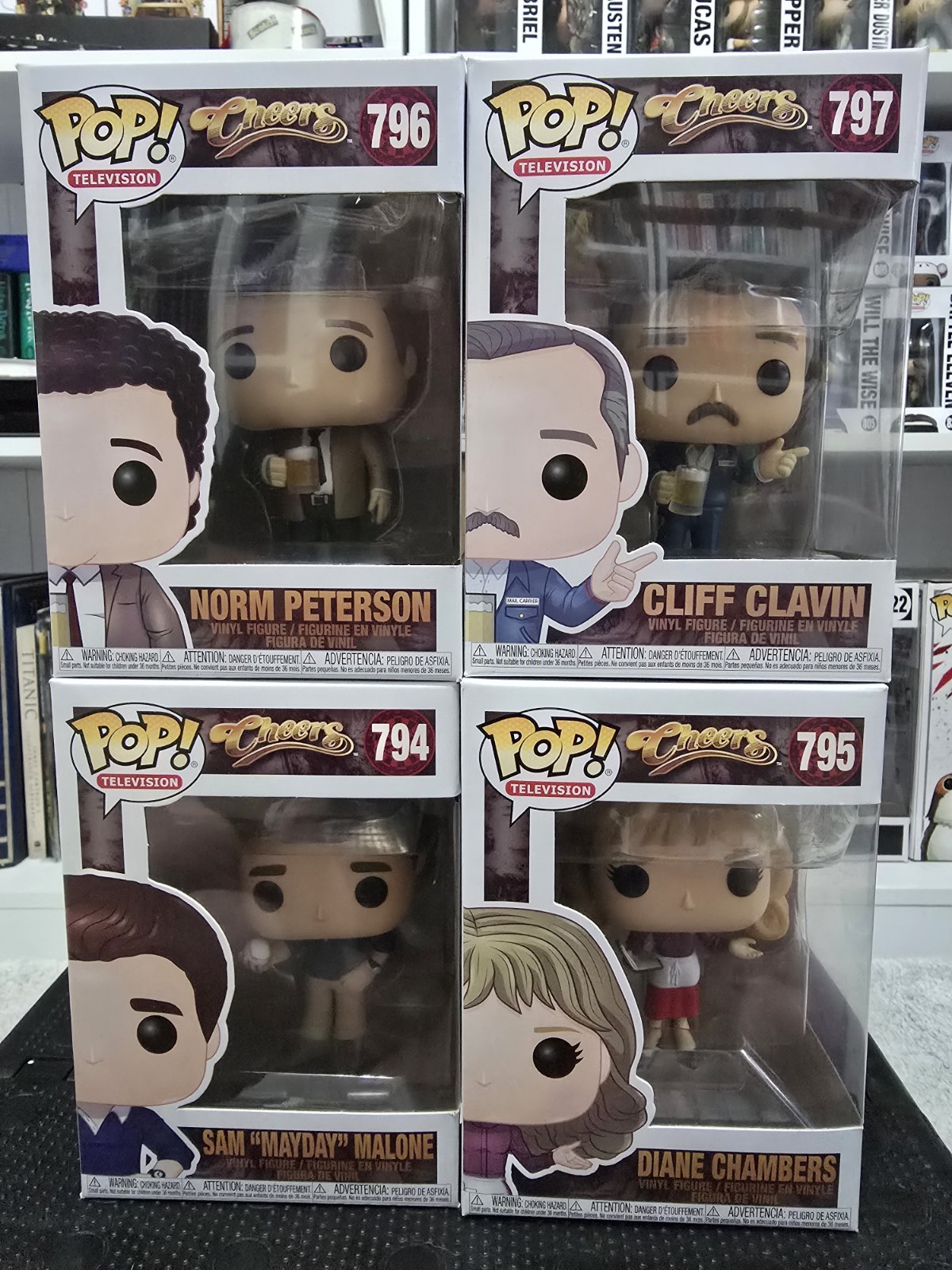 Cheers Funko Pop – Set Of 4 (Funko Pop! Television #794, #795, #796, #797)