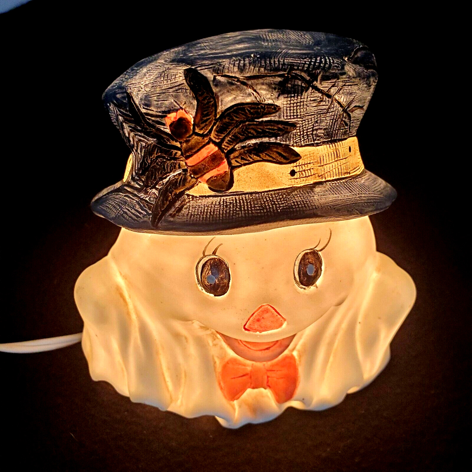 Vintage Happy Ghost Halloween Night Light Table Top