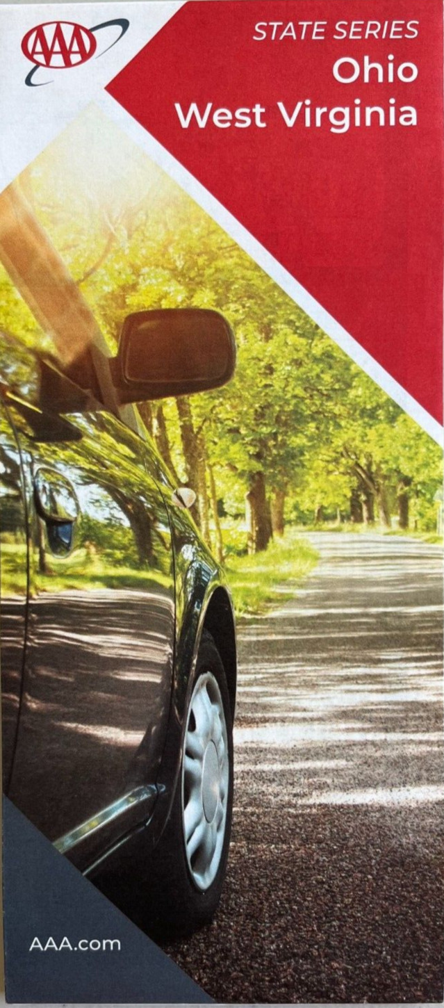 New AAA OHIO – WEST VIRGINIA STATE ROAD MAP Highway Tour OH/WV LATEST 2025