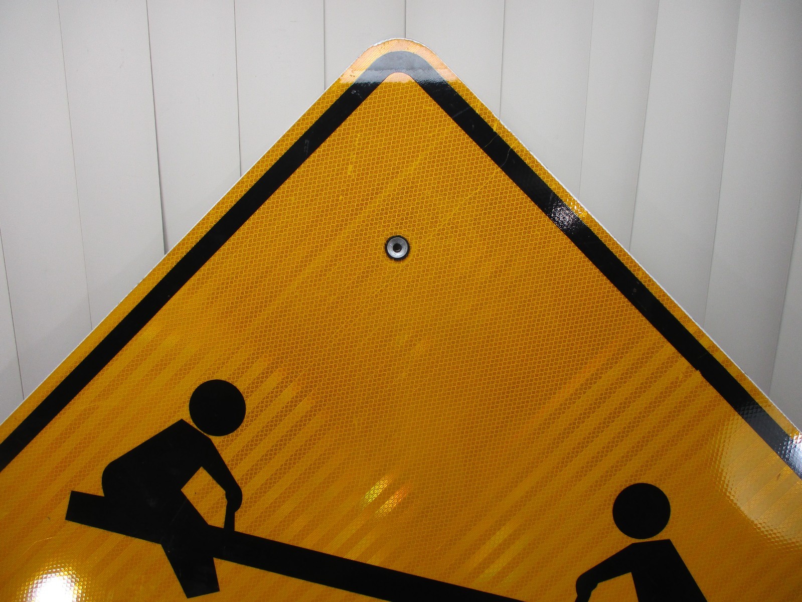 Vintage Playground Yellow Diamond Yield Street Sign City of Chicago 41″ x 41″