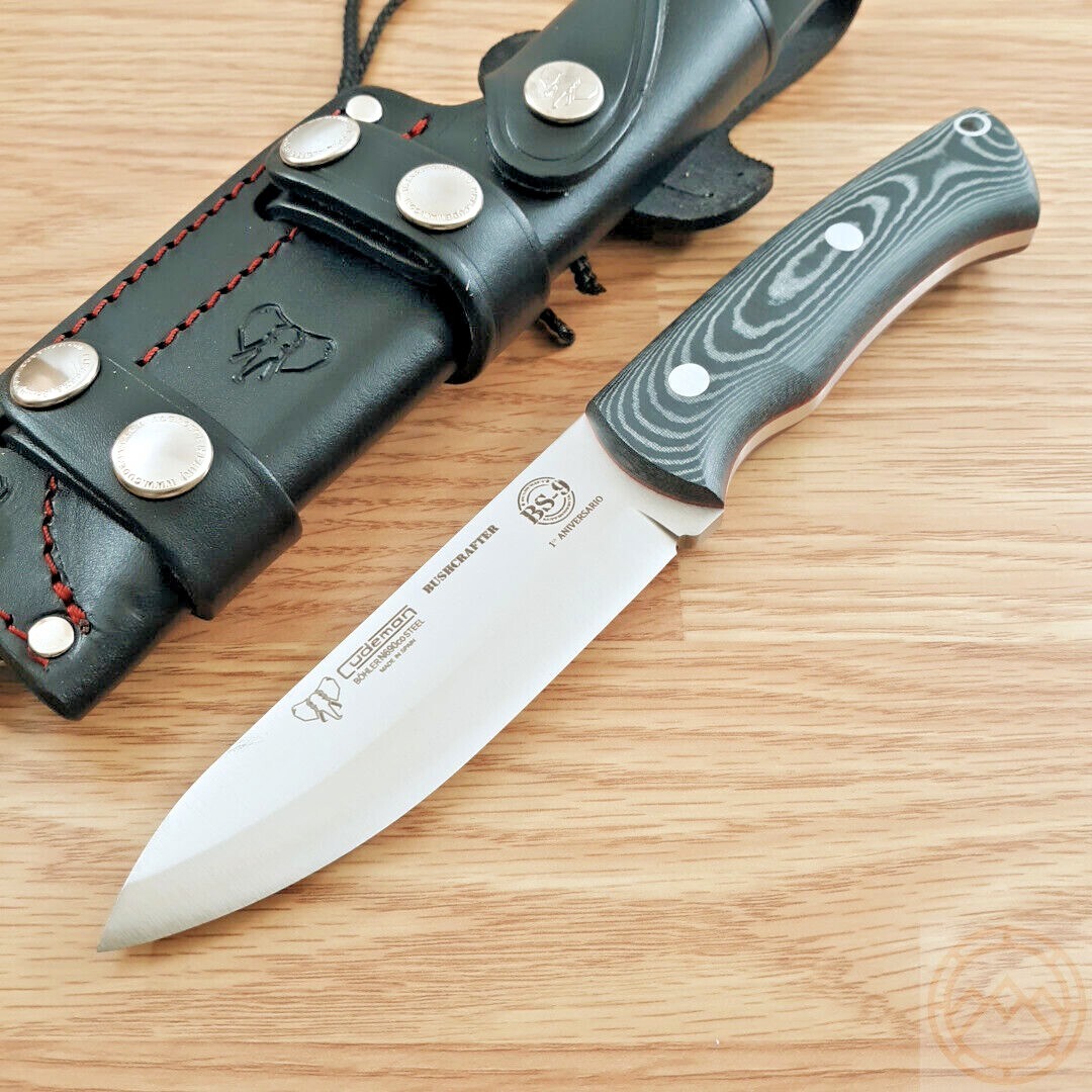 Cudeman Bushcrafter Fixed Knife 4.25″ Bohler N690 Steel Blade Micarta Handle