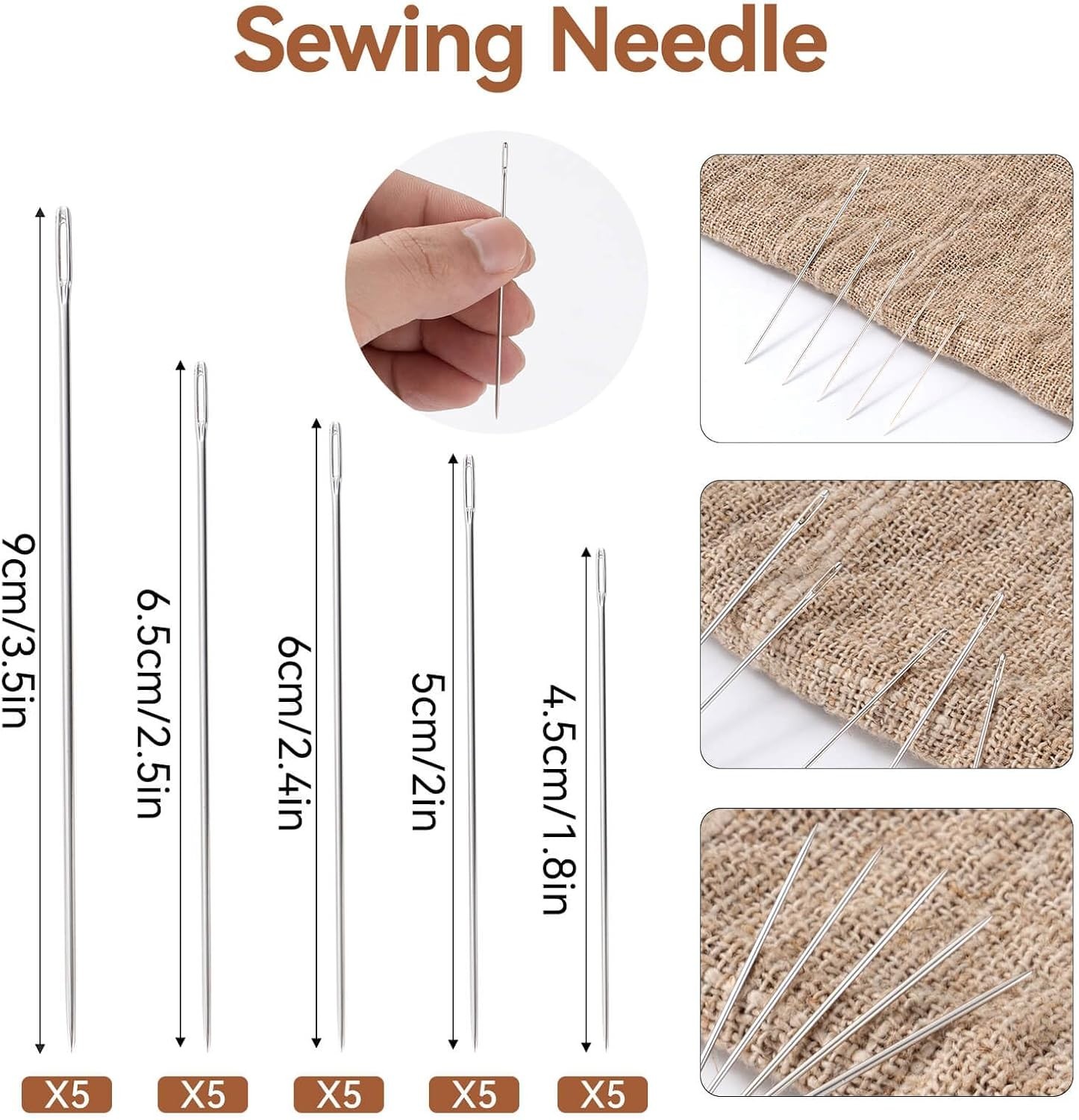 55PCS Sewing Kit Needles Thread Scissors Home Travel Clothing Repair Set