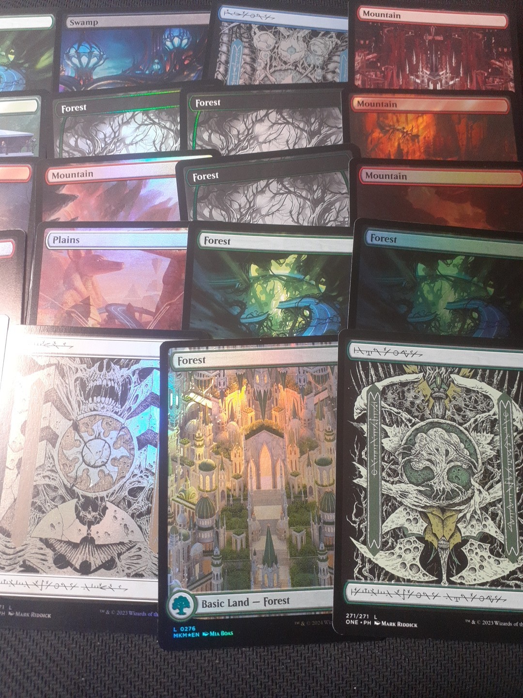 MTG Full Art Basic Land Bundle. 100 X Random Full Arts, Foils Included