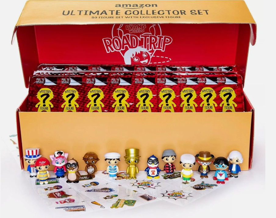 RYAN’S WORLD ROAD TRIP ULTIMATE COLLECTOR SET 53 PC AMAZON EXCLUSIVE BRAND NEW