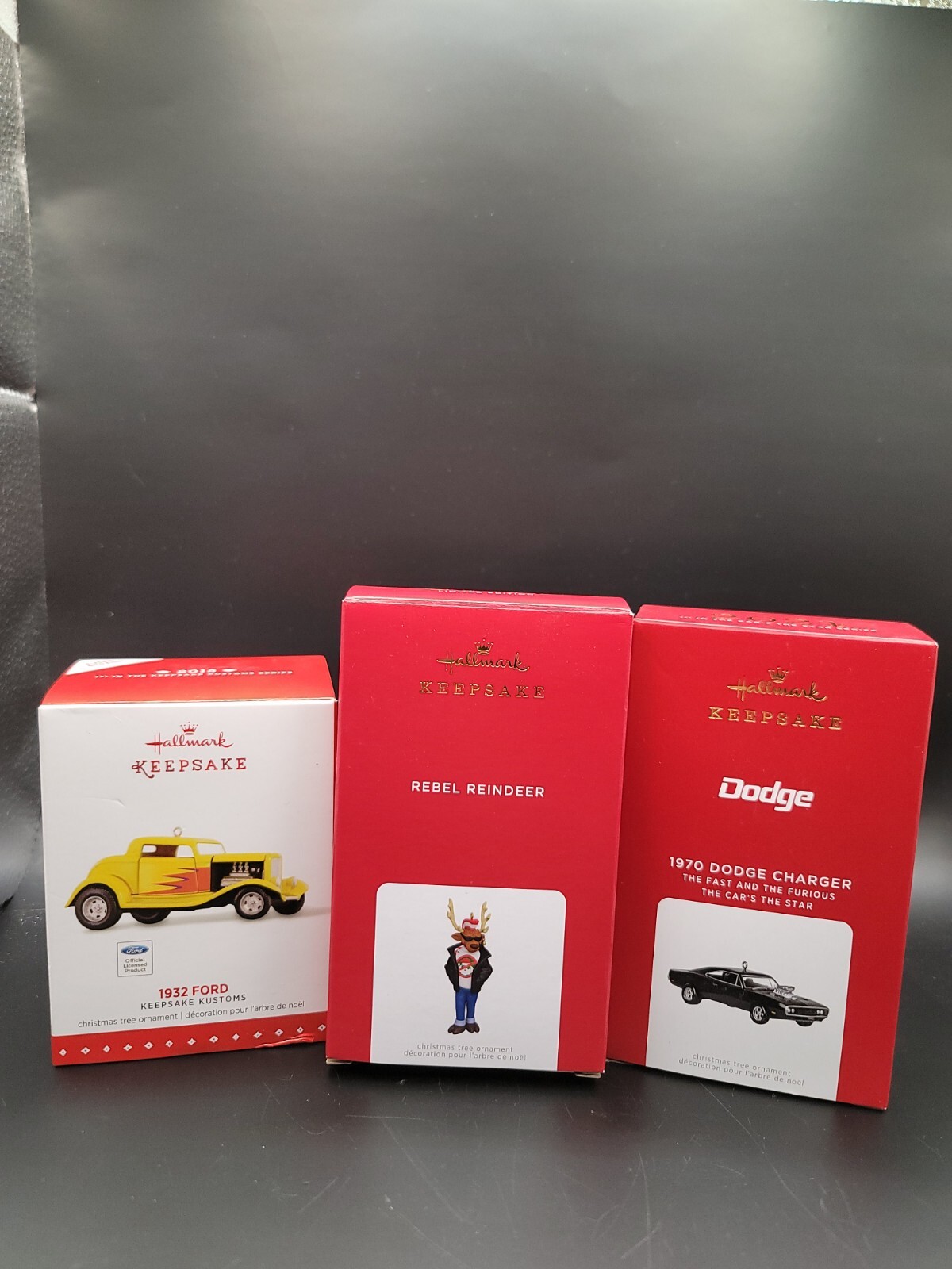 Hallmark 1932 Ford Repaint & 2021 – 1970 DODGE Charger Plus Rebel Reindeer