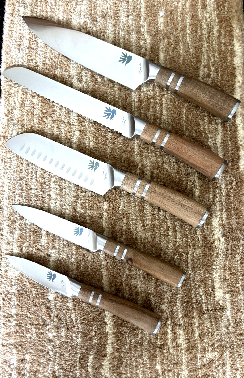 Five Piece Kitchen Cutlery Set with NWTF Logo On The Blades