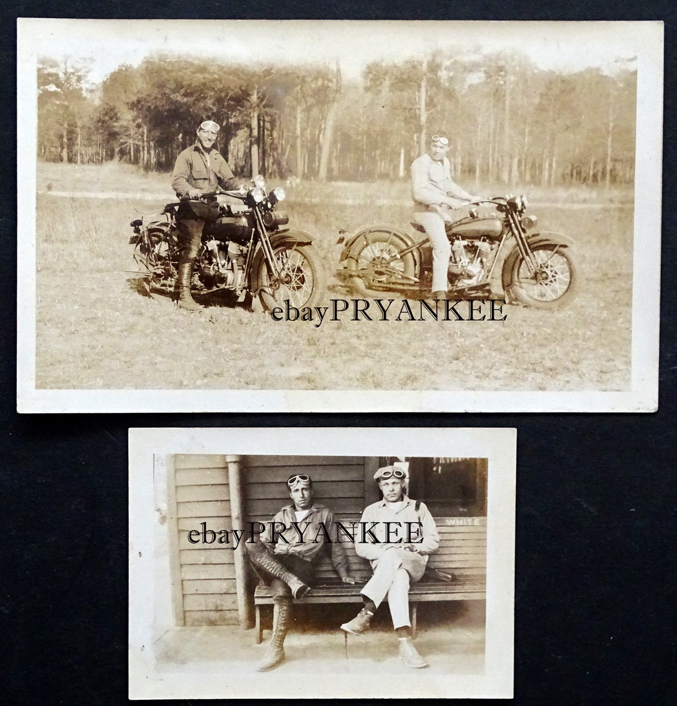 1920’s ORIGINAL Vintage HARLEY DAVIDSON 1928 1929 J/JD MOTORCYCLE Photograph