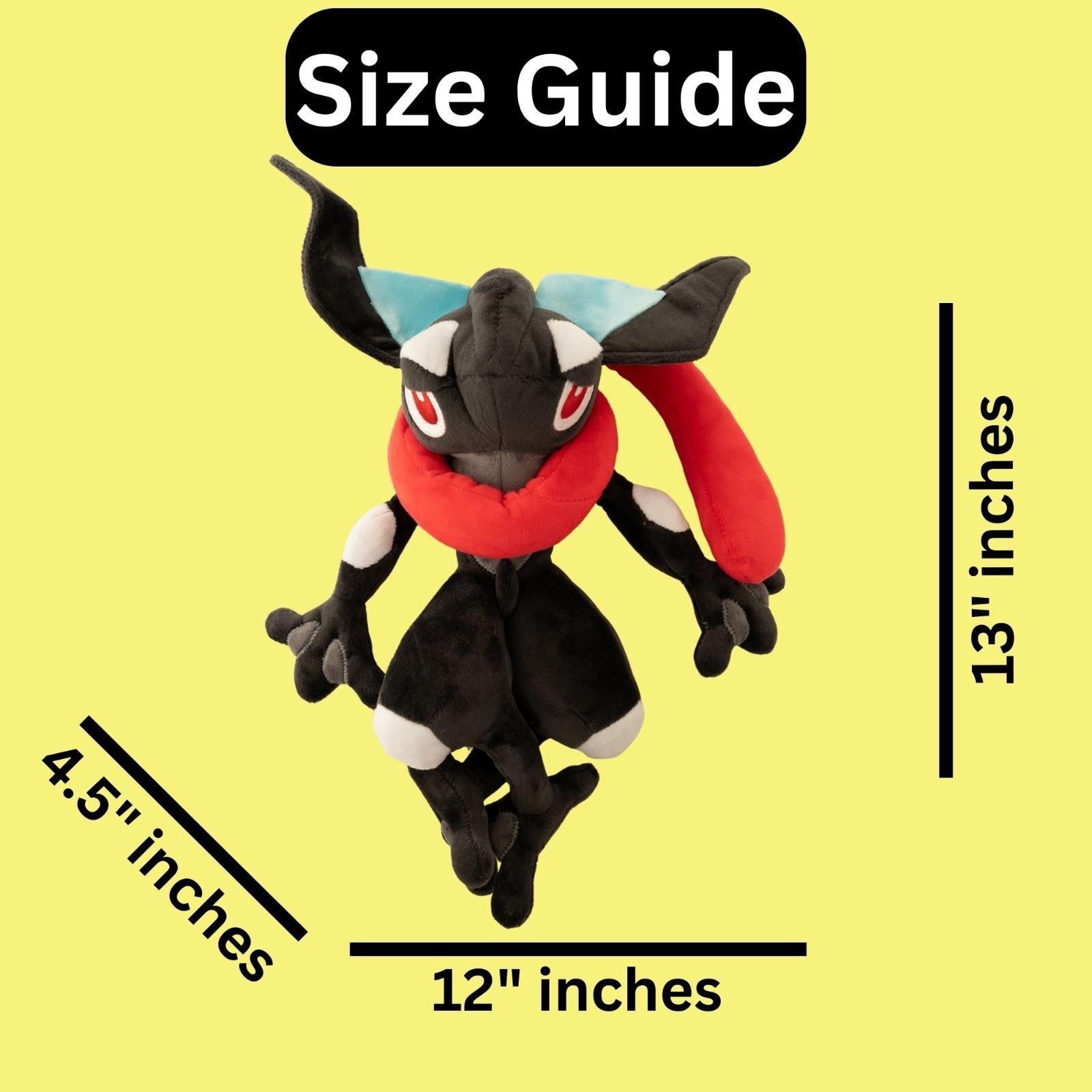 Pokemon Shiny Greninja 13″ Plush Toy Premium Ninja Frog Large Soft Collectible