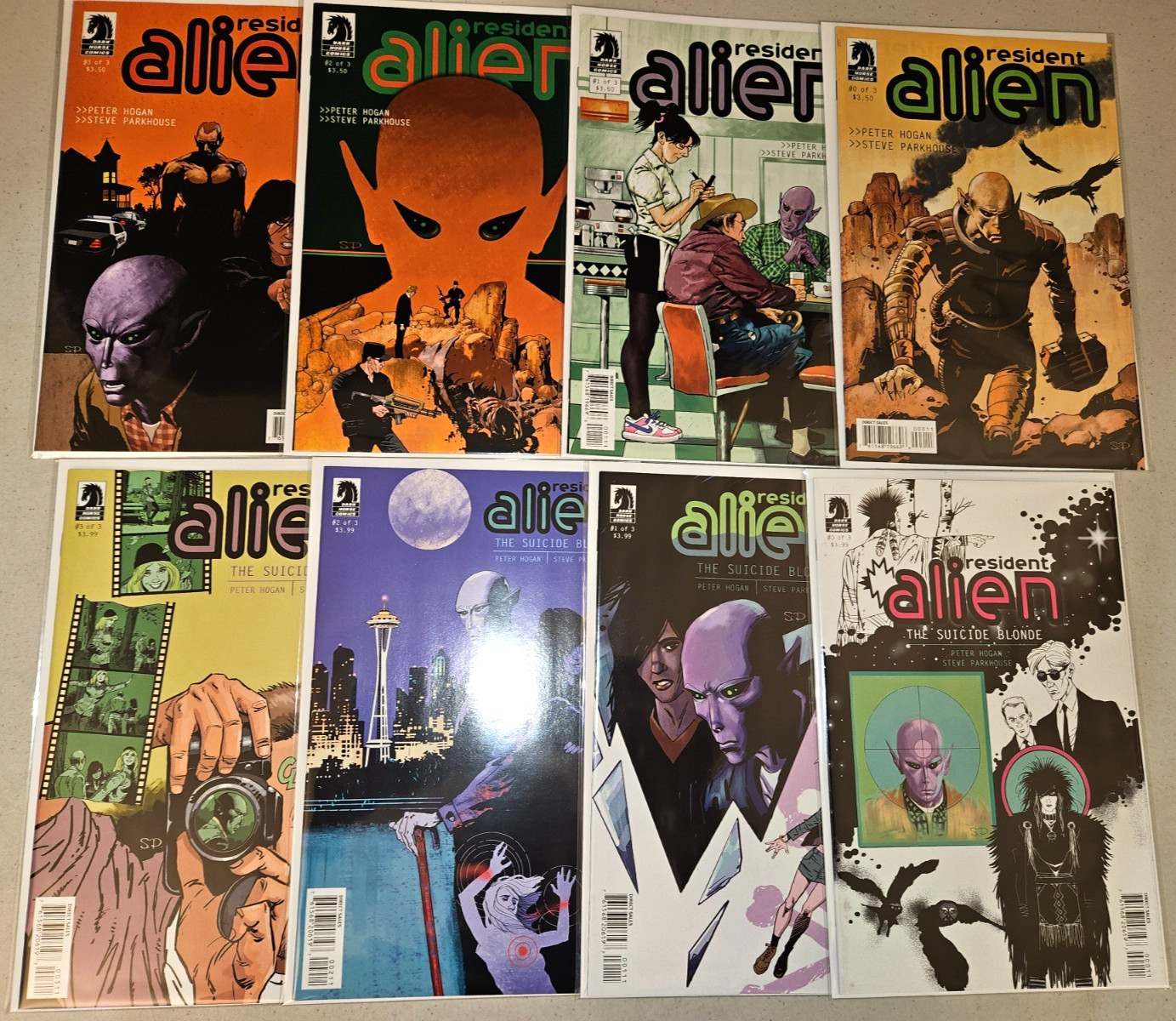 Resident Alien (Lot x 8) 2012 Dark Horse #0-3 + Suicide Blonde #0 1 2 3 Two Sets