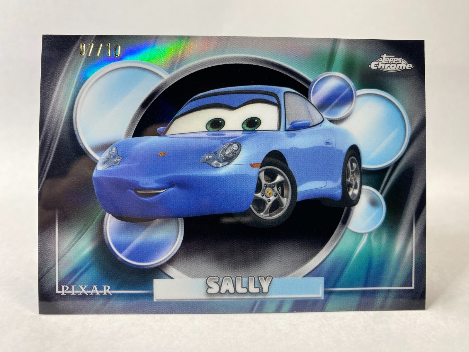 2026 Topps Chrome Disney Sally #22 Black Refractor 07/10 Pixar Cars *RARE*