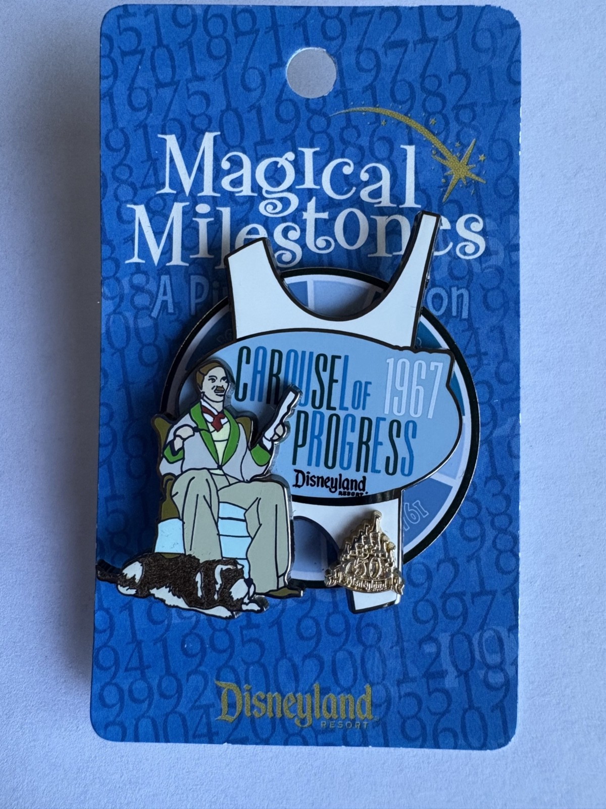 DLR Magical Milestones 1967 Carousel of Progress Spinner Disney Pin