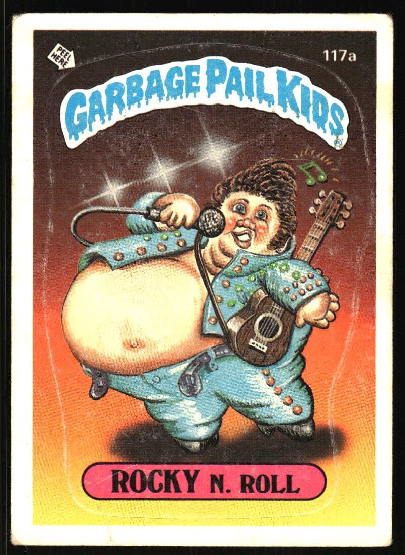 1986 Topps Garbage Pail Kids Series 3 Rocky N. Roll #117a