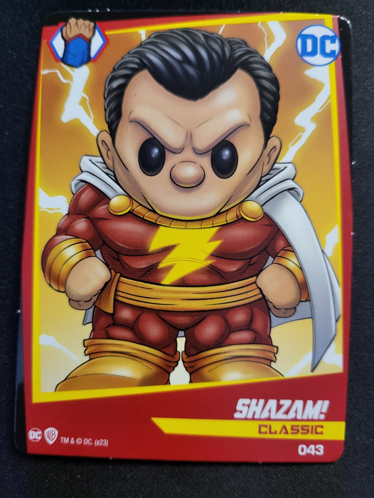 DC Super Hero & Villain Ooshies Shazam! Classic card #43
