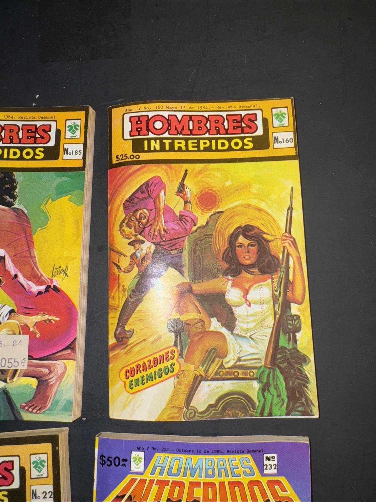 8 Issues 1985 Mexico HOMBRES INTREPIDOS HORROR COMIC Sci-fi Fantasy Pulp