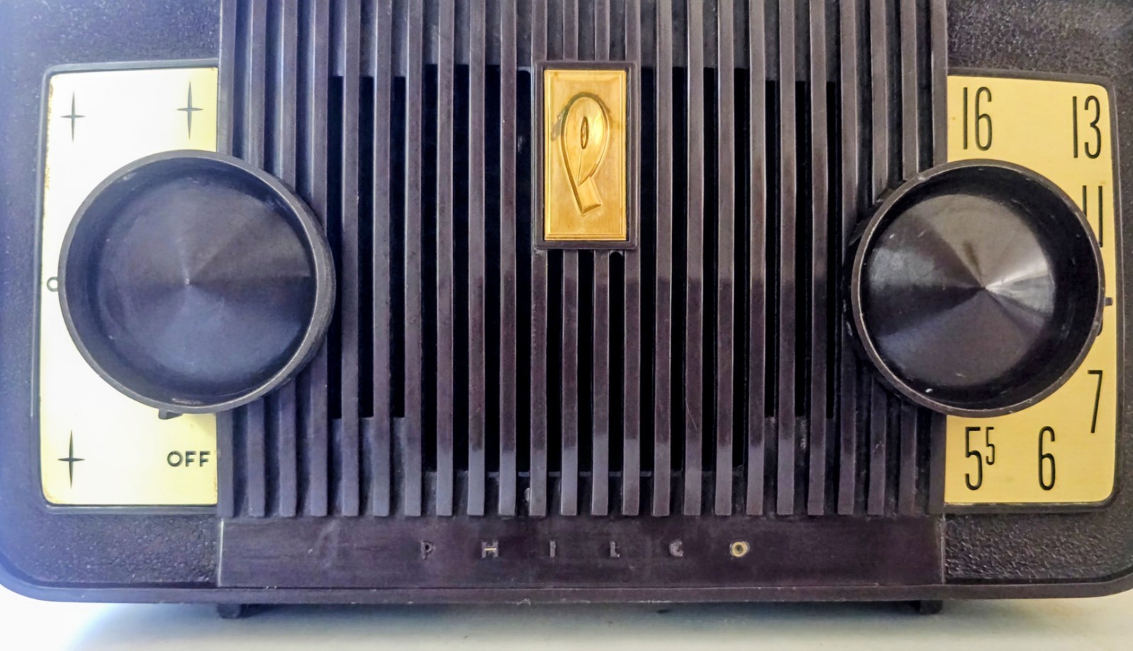 1954 Philco Tube AM radio Untested for parts