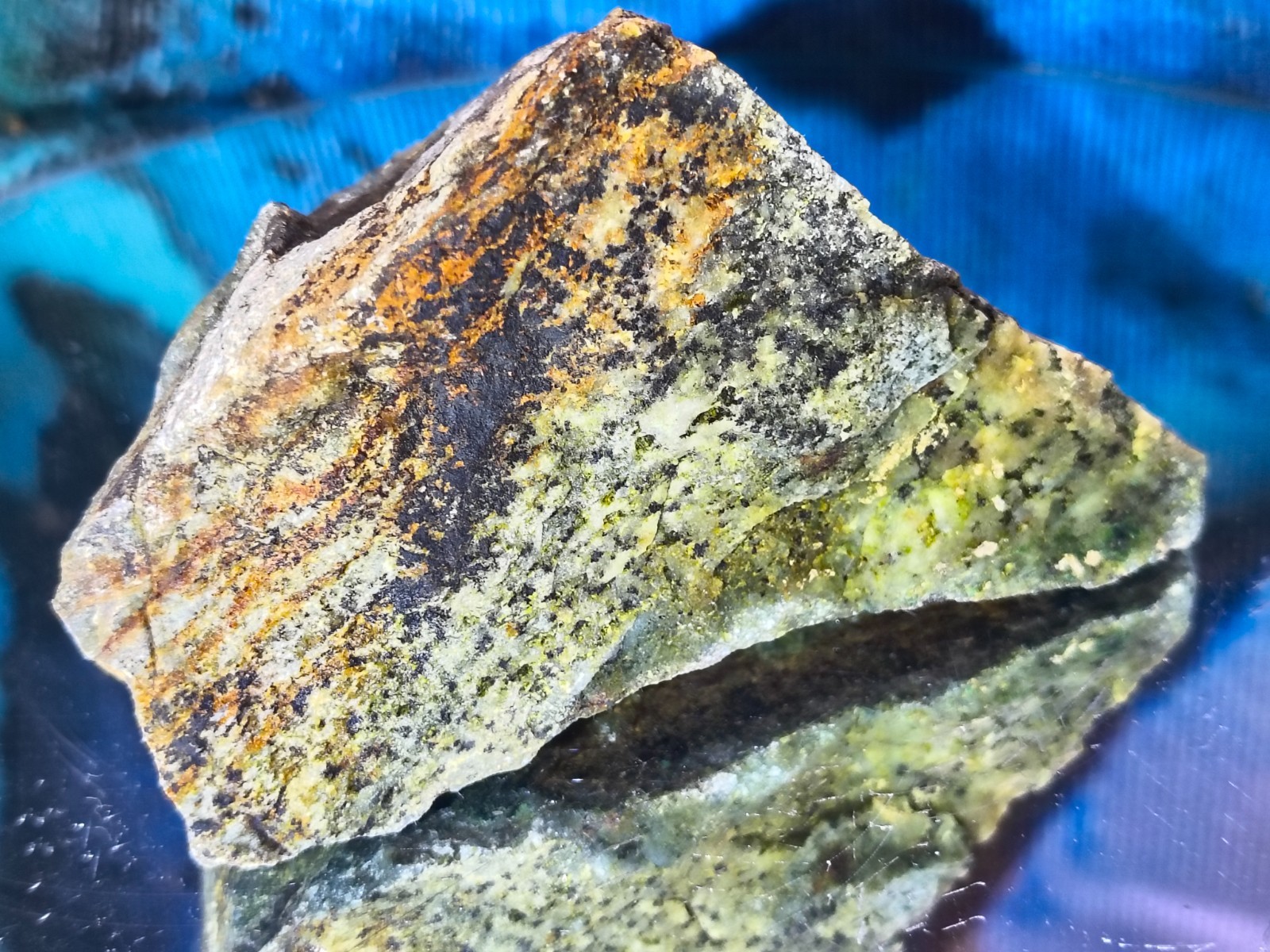 12.3 oz. Copper, Silver, Gold Ore Specimen California Desert Shadow Mountain