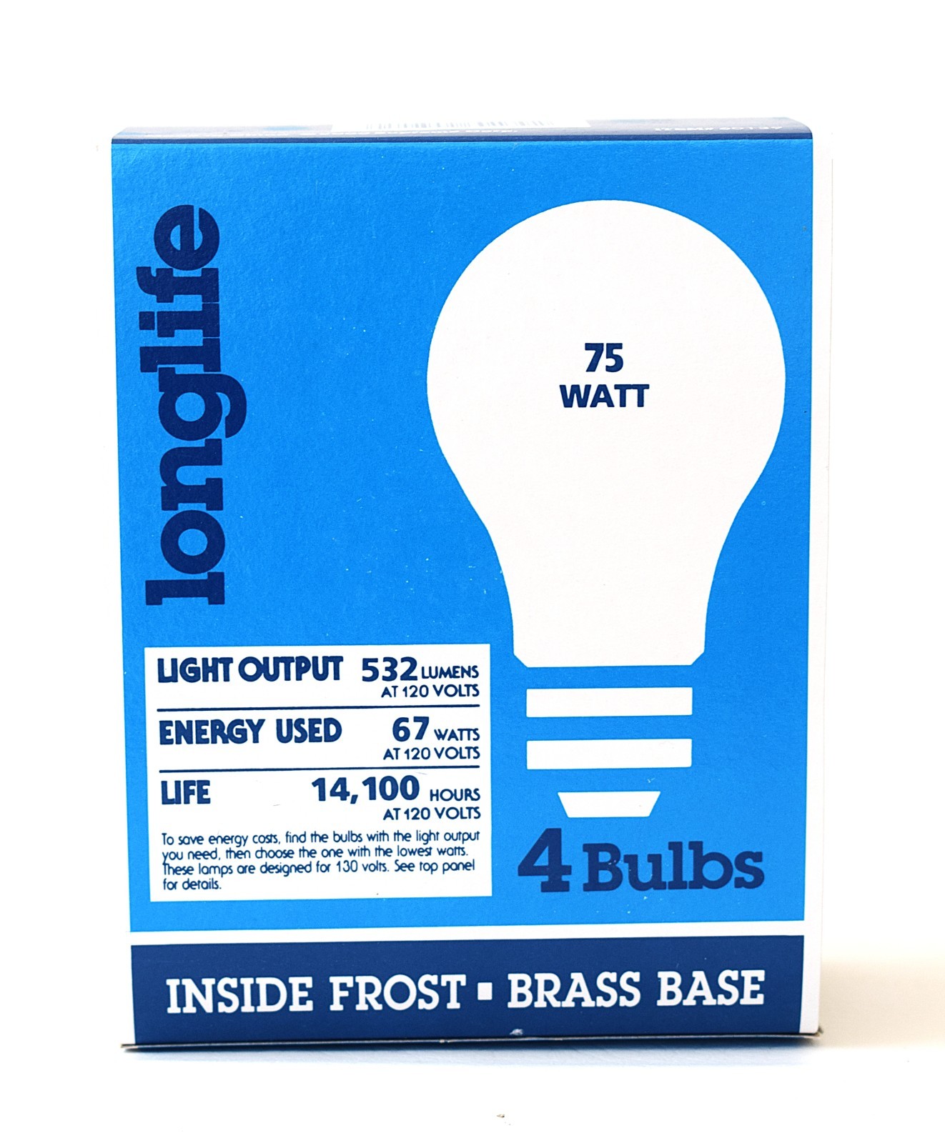 75 Watt Incandescent Light Bulbs, A19 Incandescent Rough Service Light – 4 Pack