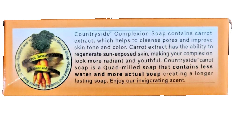 1 DOZEN Carrot Complexion Soap with Carrot Oil 12 BARS 125g Each FREE SHIPPING