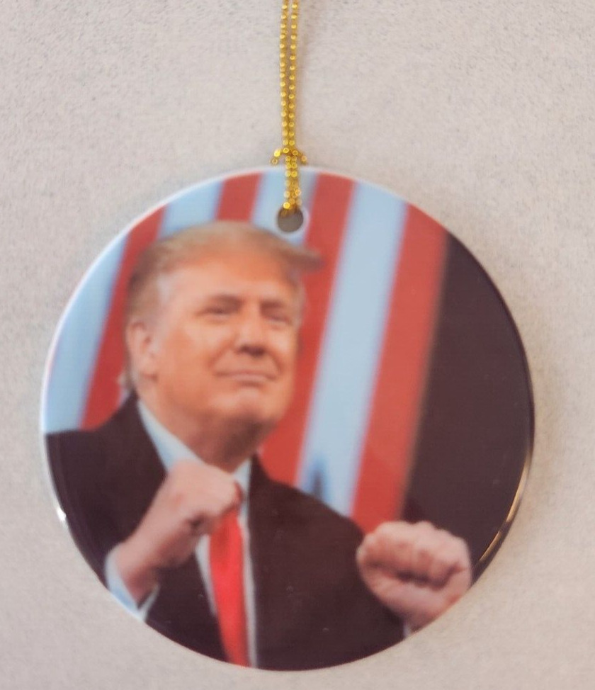 Donald Trump Dance Porcelain Christmas Ornament – Trump Vance 2024