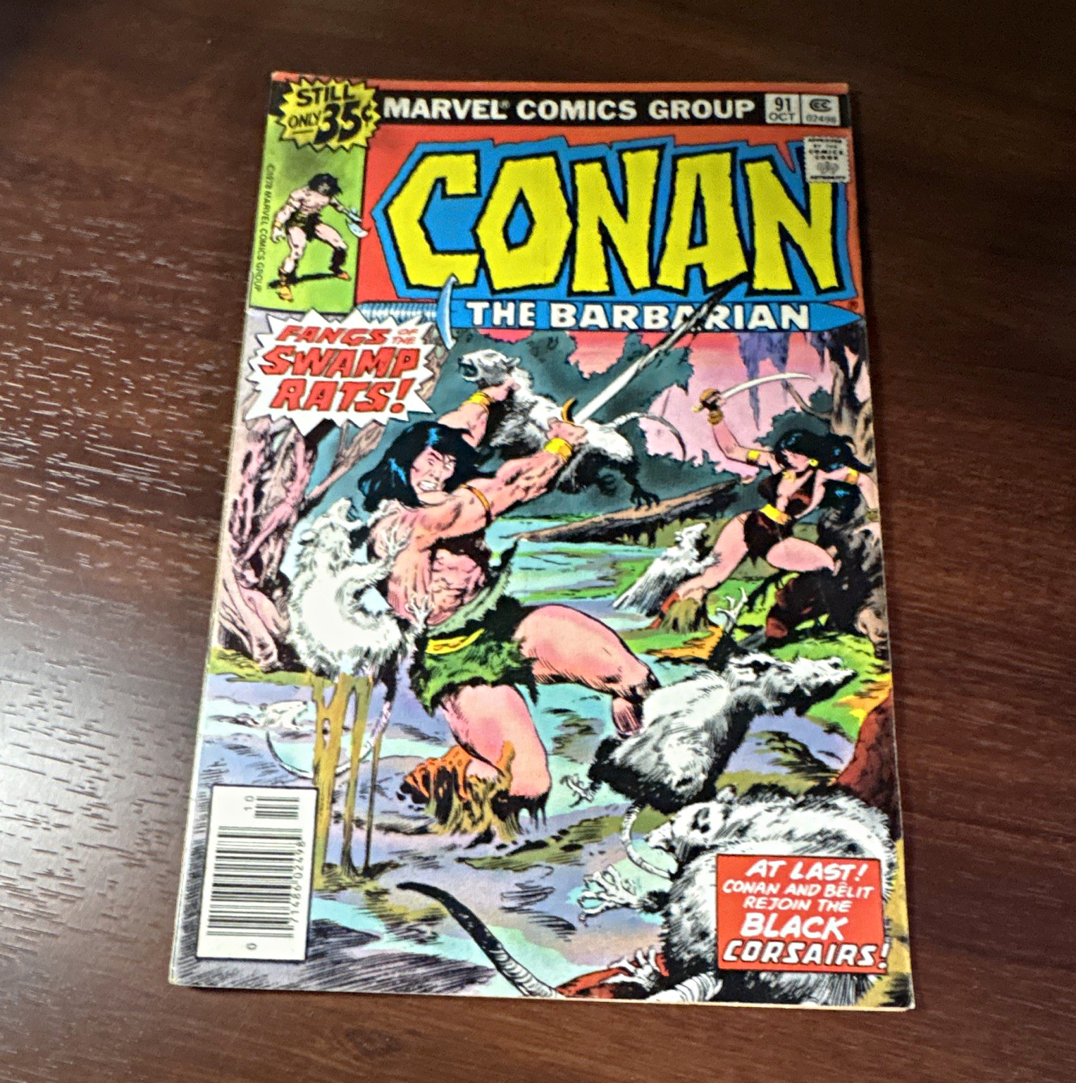 Marvel Comics Conan the Barbarian #91 Roy Thomas Conan Belit Bronze Age