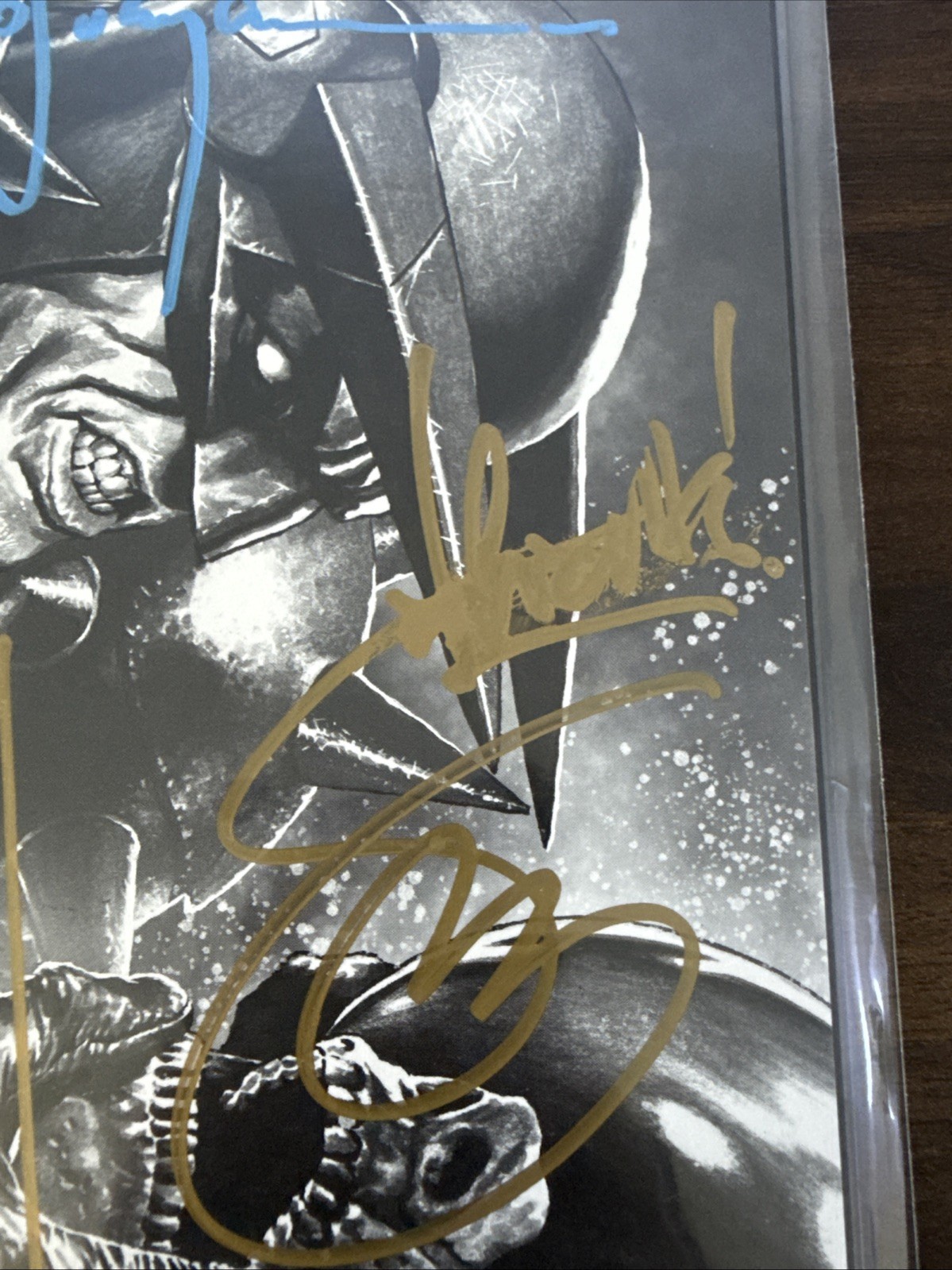 Absolute Batman 9 2x Signed Remark – Mico Suayan Scott Snyder B&W Virgin Variant