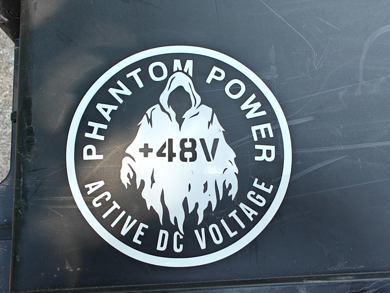 Phantom Power decals for road cases