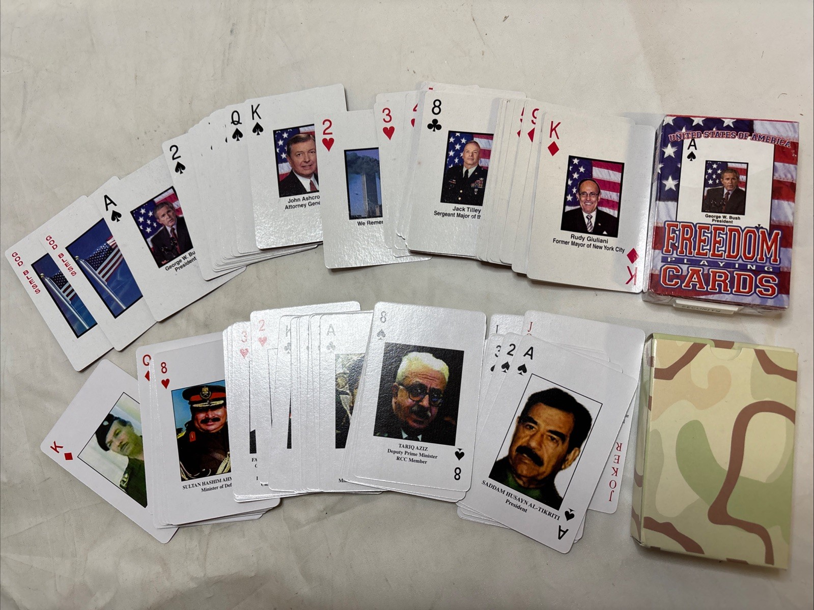 Iraq’s Most Wanted & Operation Iraqi Freedom Heroes of War Playing Card 2 Decks