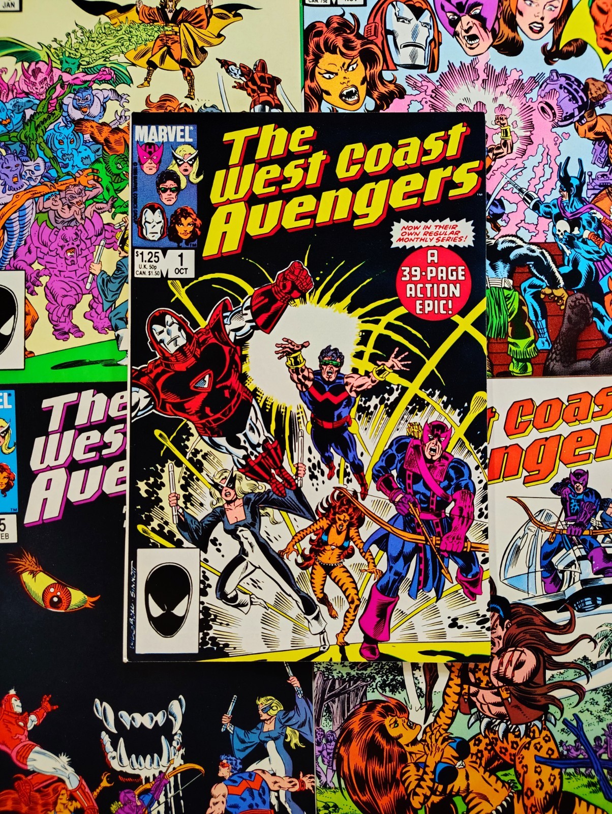 WEST COAST AVENGERS vol 2 (lot of 5) #1 2 3 4 5 NM 9.4 range Marvel 1985-’86
