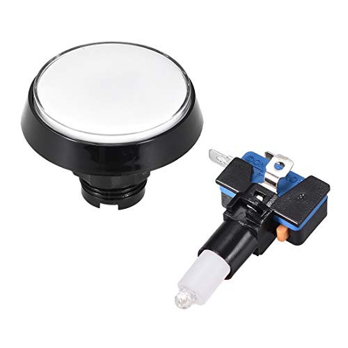 Game Push Button 60mm Round 12V LED Illuminated Push Button Switch with White