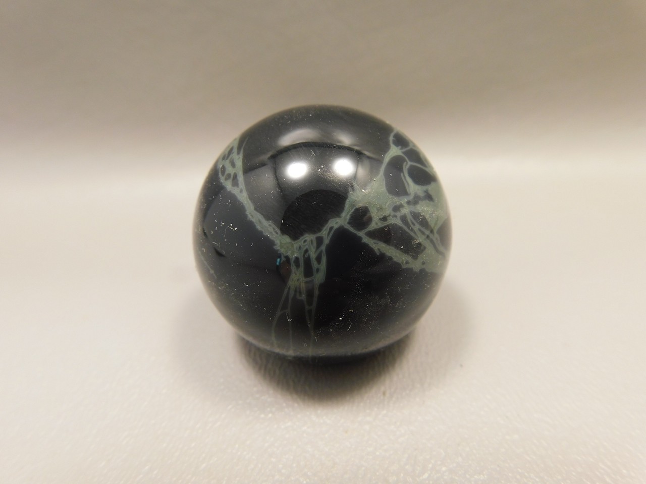 Spiderweb Obsidian Stone Sphere 1.5 inch or 38 mm Gemstone #O4