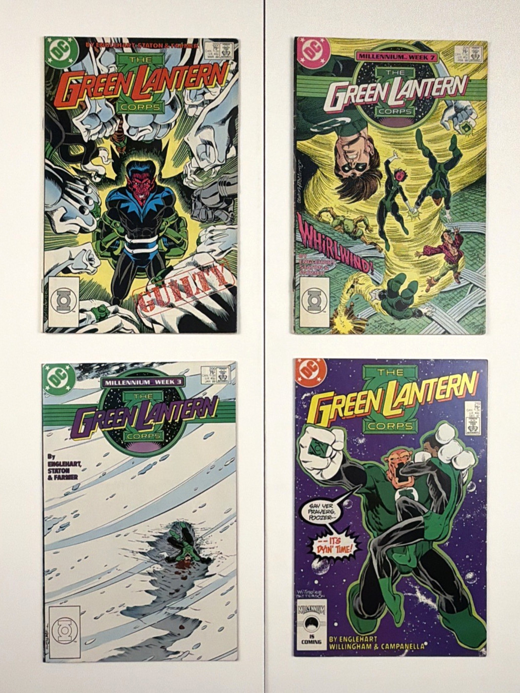 Green Lantern Corps #206-224 Consecutive Run Comic Lot DC Comics 1986-1988