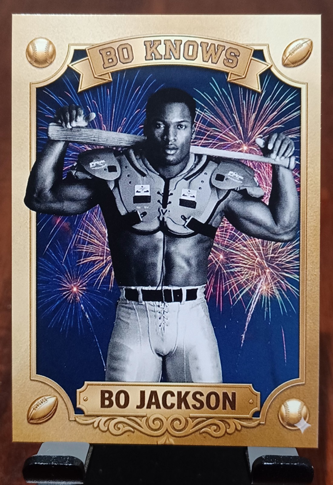 2026 Bo Jackson “Custom Fan Art” Bo Knows Sports Card. Raiders & Royals