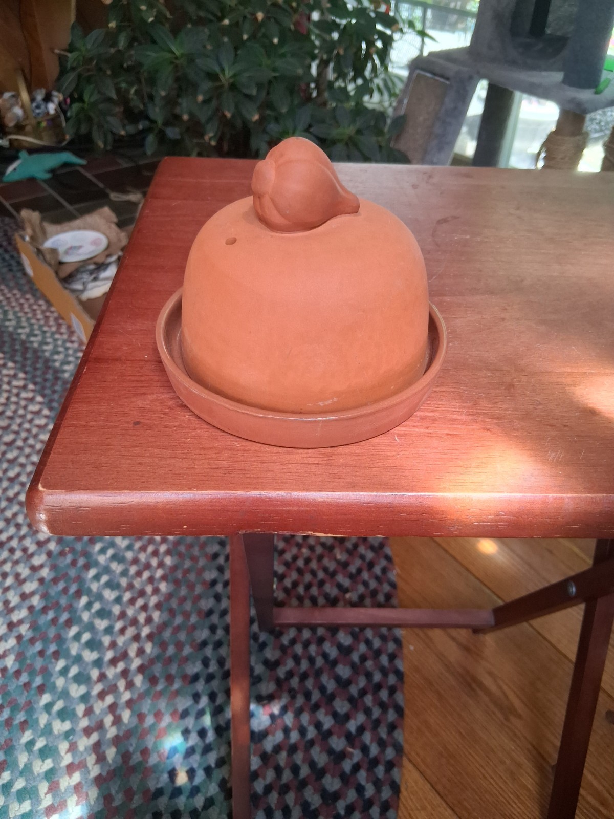 Terra Cotta Domed Garlic Roaster Baker Cooker Keeper Storage (2935)